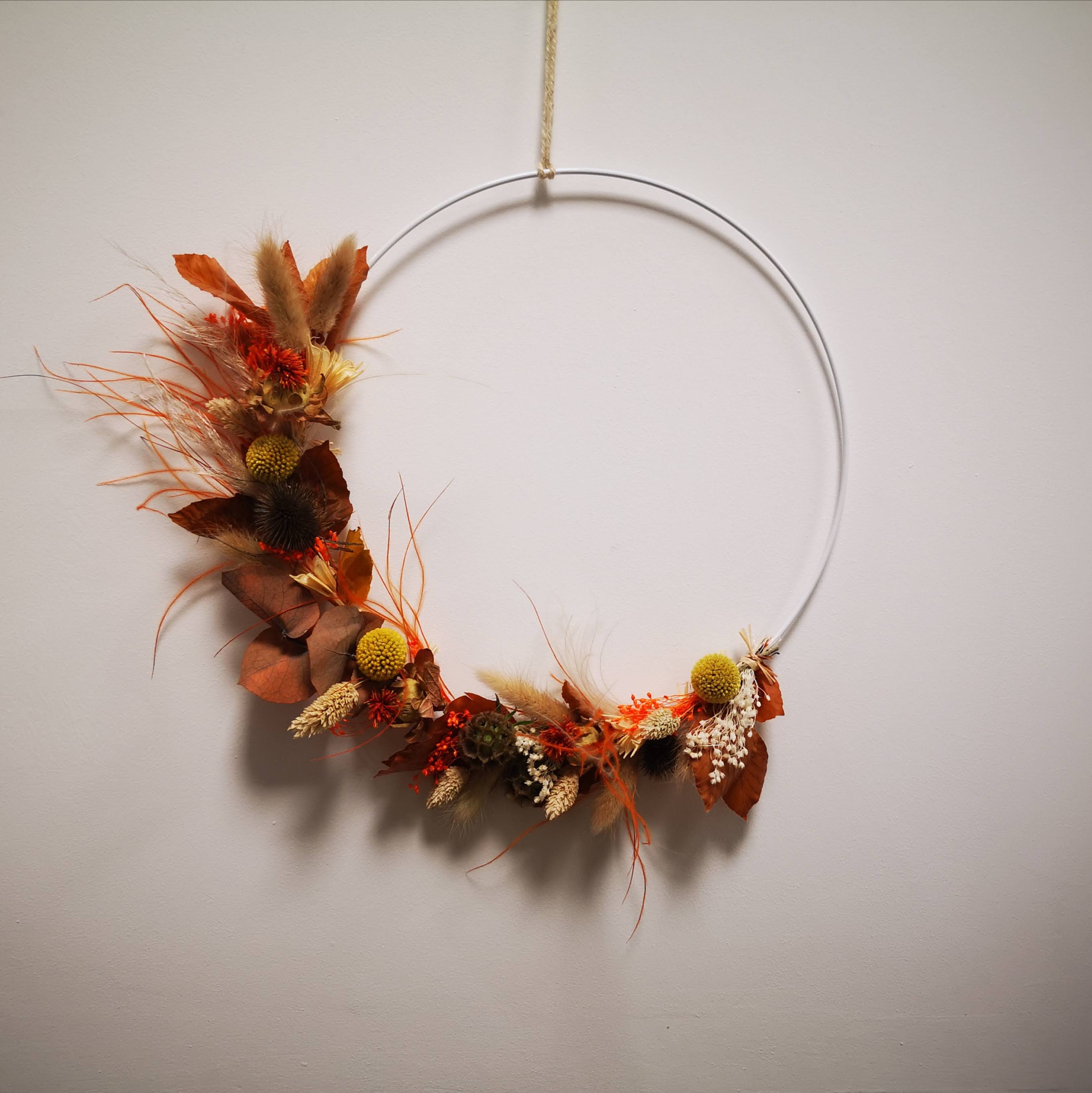 Couronne fleurs séchées