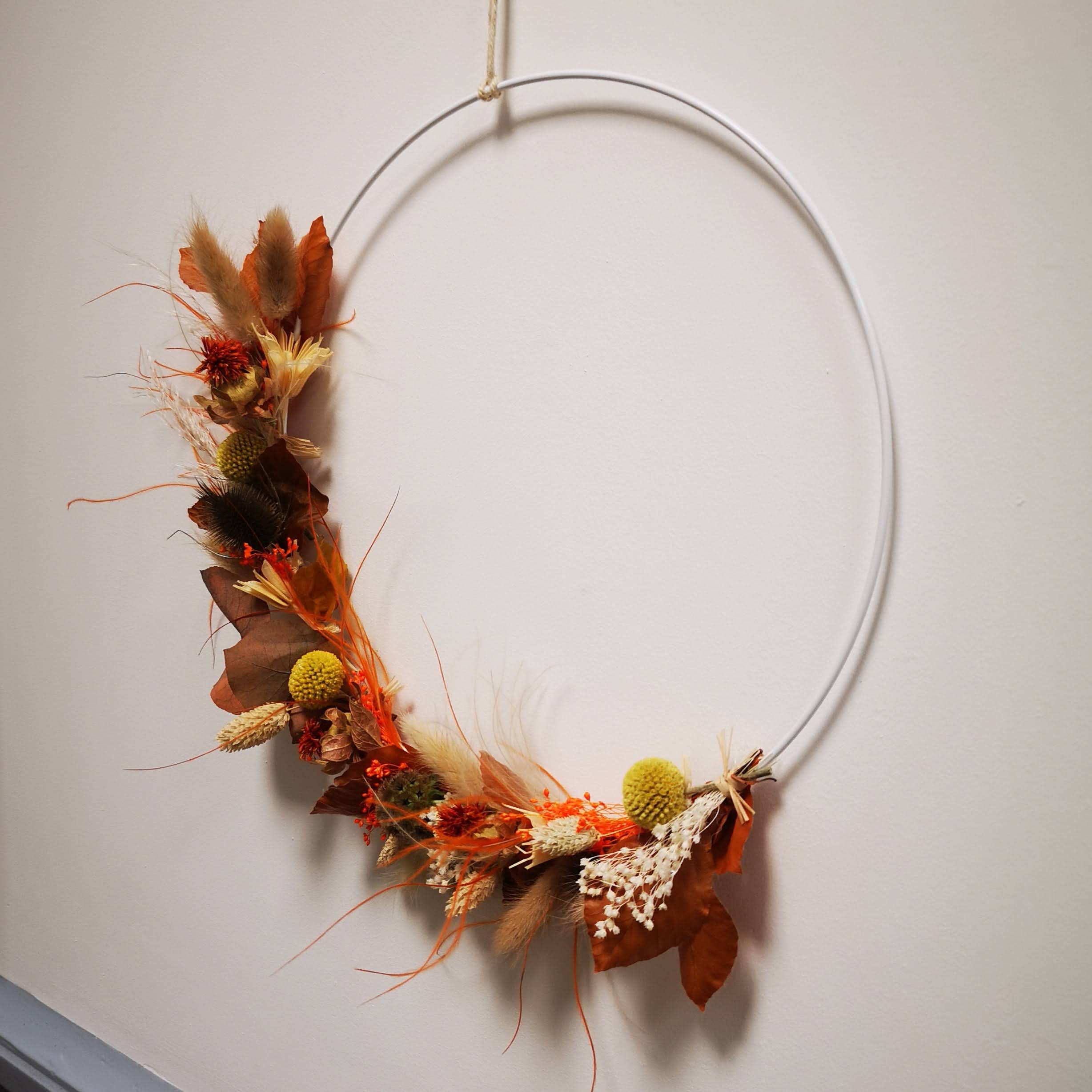 Couronne fleurs séchées